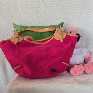 Dooney & Bourke Large Pink Designer Tote Bag